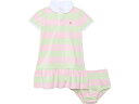 (取寄) ラルフローレン キッズ ガールズ コットン ジャージ ラグビー ドレス (インファント) Polo Ralph Lauren Kids girls Cotton Jersey Rugby Dress (Infant) Bath Pink Multi