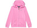 (取寄) ラルフローレン キッズ キッズ フレンチ テリー フル-ジップ パーカー (ビッグ キッド) Polo Ralph Lauren Kids kids French Terry Full-Zip Hoodie (Big Kid) Laguna Pink W/ Plato Green