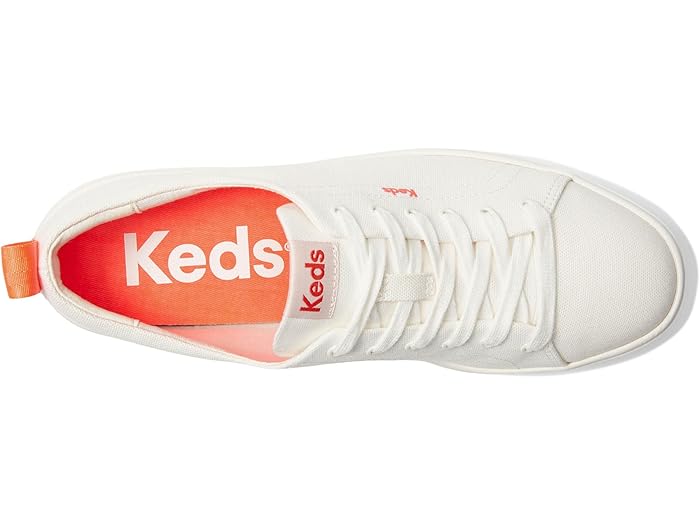 (取寄) ケッズ レディース スカイラー レースアップ Keds women Skyler Lace-Up Snow White/Coral Outsole