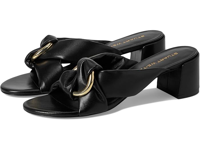 () 奢 磻ĥޥ ǥ  ֥å 饤 50 Stuart Weitzman women Cece Block Slide 50 Black