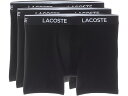 (取寄) ラコステ メンズ コットン ストレッチ エッセンシャル ボクサー ブリーフ 3-パック Lacoste men Cotton Stretch Essentials Boxer Briefs 3-pack Black