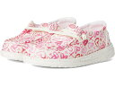 (取寄) ヘイデュードキッズ ガールズ ウェンディ ウォーターカラー ハーツ (トドラー) Hey Dude Kids girls Wendy Watercolor Hearts (Toddler) Pink/White
