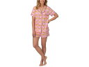 (取寄) ベッドヘッドパジャマズ レディース コットン ニット ショート スリーブ ショート Pj セット Bedhead PJs women Cotton K...