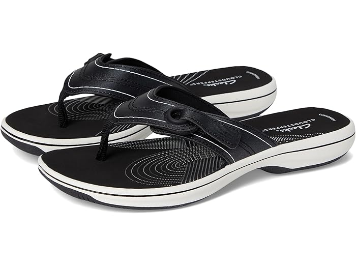() 顼 塼 ǥ ֥꡼ 쥤 ֥å Clarks women Breeze Reyna Black Sy...