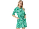 (取寄) リリー ピュリッツァー レディース ロンパー Upf 50+ Lilly Pulitzer women Sheldrake Romper Upf 50+ Fiddle Leaf Green Safari Party(4)