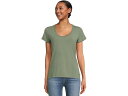 (取寄) エルエルビーン レディース ソフト ストレッチ スーピマ スクープ ネック ショートスリーブ ティー L.L.Bean women Soft Stretch Supima Scoop Neck Short-Sleeve Tee Sea Green