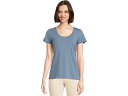 (取寄) エルエルビーン レディース ソフト ストレッチ スーピマ スクープ ネック ショートスリーブ ティー L.L.Bean women Soft Stretch Supima Scoop Neck Short-Sleeve Tee Bayside Blue