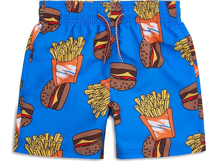 (取寄) アパマンキッズ ボーイズ ミッド レングス スイム トランクス (トドラー/リトル キッド/ビッグ キッド) Appaman Kids boys Mid Length Swim Trunks (Toddler/Little Kid/Big Kid) Burgers/Fries