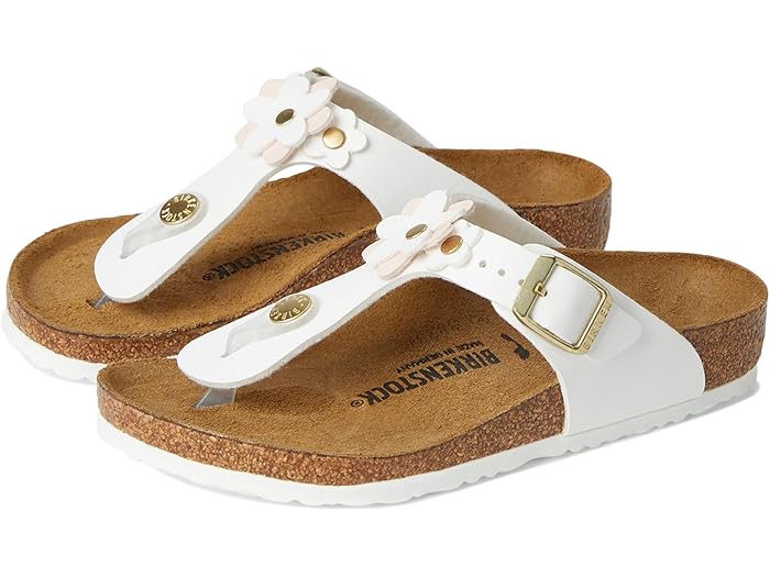 (取寄) ビルケンシュトック キッズ キッズ ギゼ フラワー (リトル キッド/ビッグ キッド) Birkenstock Kids kids Gizeh Flowers (Little Kid/Big Kid) Whiteのサムネイル