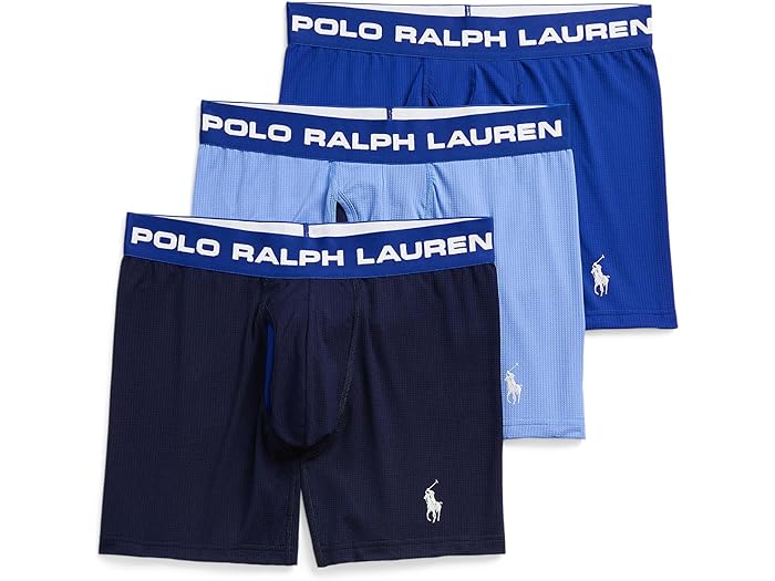 (取寄) ラルフローレン メンズ パーフェクト ポーチ ボクサー ブリーフ 3-パック Polo Ralph Lauren men Perfect Pouch Boxer Brief 3-Pack Multicolor