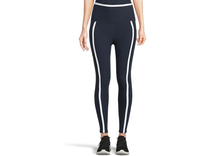 楽天ジェットラグ楽天市場店（取寄） ビヨンドヨガ レディース スペースダイ ニュー ムーブス ハイウエスト ミディ レギングス Beyond Yoga women Spacedye New Moves High-Waisted Midi Leggings Nocturnal Navy/Cloud White