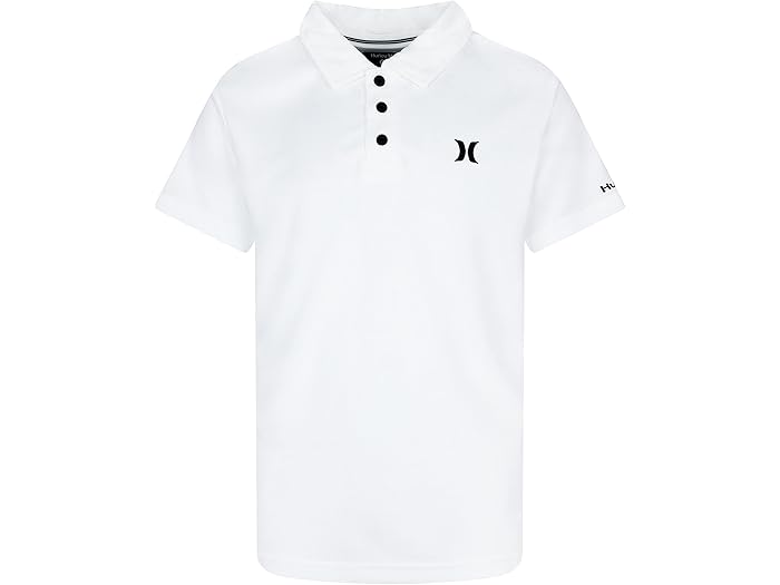 (取寄) ハーレー キッズ ボーイズ ドライ-フィット ポロ シャツ (ビッグ キッズ) Hurley Kids boys Dri-Fit Polo Shirt (Big Kids) White