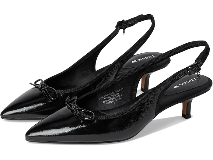 (取寄) バーディーズ レディース ザ ゴールドフィンチ キトン ヒール Birdies women The Goldfinch Kitten Heel Black Patent Leather(4)