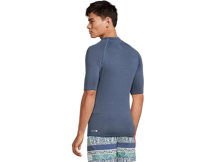 (取寄) クイックシルバー メンズ エブリデイ UPF50 ショーツ スリーブ サーフ ティー Quiksilver men Everyday Upf50 Shorts Sleeve Surf Tee Navy Heather