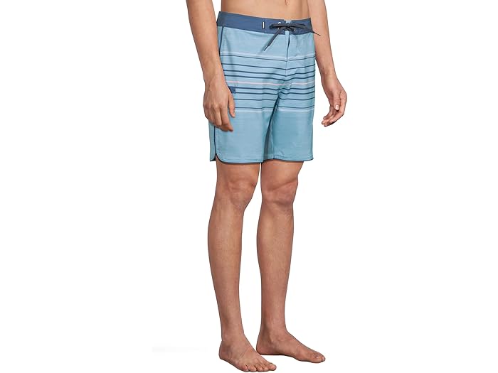 (取寄) オニール メンズ ハイパーフリーク ヒート ストライプ スカルプ ボードショーツ O'Neill men Hyperfreak Heat Stripe Scallop Boardshorts Blue Fade