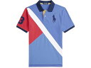 (取寄) ラルフローレン キッズ ボーイズ ビッグ ポニー コットン メッシュ ポロ シャツ (ビッグ キッド) Polo Ralph Lauren Kids boys Big Pony Cotton Mesh Polo Shirt (Big Kid) Scottsdale Blue Multi/C7996