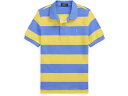 (取寄) ラルフローレン キッズ ボーイズ ストライプド コットン メッシュ ポロ シャツ (トドラー/リトル キッド) Polo Ralph Lauren Kids boys Striped Cotton Mesh Polo Shirt (Toddler/Little Kid) Harbor Island Blue/Oasis Yellow