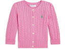 (取寄) ラルフローレン キッズ ガールズ ミニ-ケーブル コットン カーディガン (インファント) Polo Ralph Lauren Kids girls Mini-Cable Cotton Cardigan (Infant) Laguna Pink/Tiller Green