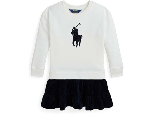 (取寄) ラルフローレン キッズ ガールズ ビッグ ポニー フリース ドレス (トドラー/リトル キッド) Polo Ralph Lauren Kids girls Big Pony Corduroy-Skirt Fleece Dress (Toddler/Little Kid) Deckwash White w/Navy (取寄) ラルフローレン キッズ ガールズ ビッグ ポニー フリース ドレス (トドラー/リトル キッド) Polo Ralph Lauren Kids girls Big Pony Corduroy-Skirt Fleece Dress (Toddler/Little Kid) Deckwash White w/Navy