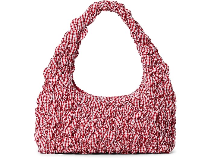 楽天ジェットラグ楽天市場店（取寄） ロフラー ランドール レディース シド スモック ミニ ホーボー Loeffler Randall women Syd Smocked Mini Hobo Red Gingham