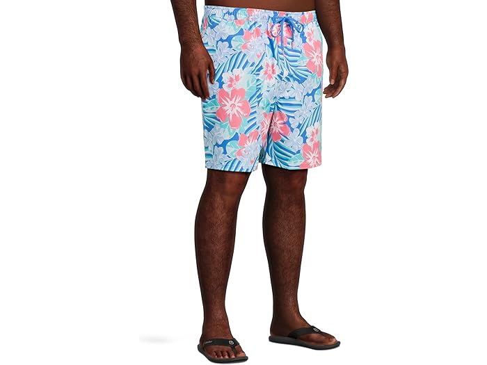 (取寄) ヴィンヤードヴァインズ メンズ 7 プリンテッド チャッピー トランクス Vineyard Vines men 7" Printed Chappy Trunks Floral Tide Blue