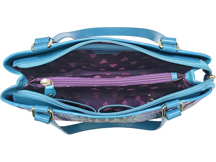 (取寄) アヌシュカ レディース ミディアム エブリデイ トート - 710 Anuschka women Medium Everyday Tote - 710 Croc Embossed Daydream