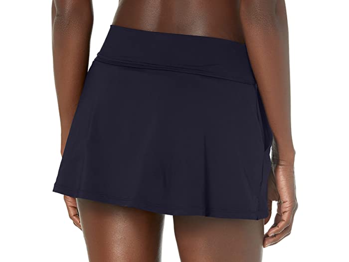 (取寄) ノーティカ レディース ミッドライズ コア ソリッド ワイド ウエストバンド スイム スカート Nautica women Midrise Core Solid Wide Waistband Swim Skirt Deep Sea Navy