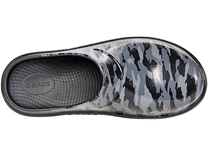 (取寄) ウーフォス レディース リミテッド OOFOS women OOCloog Limited Black/Grey Camo