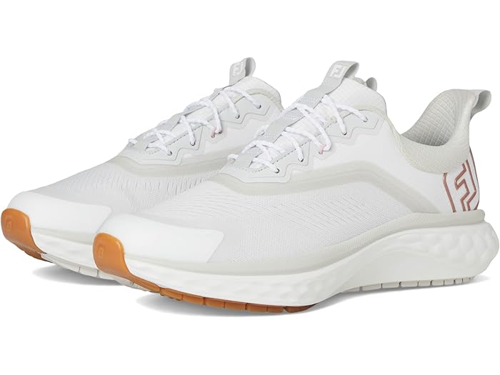 (取寄) フットジョイ ゴルフシューズ レディース FJ クオンタム 大きいサイズ FJ FootJoy women FJ Quantum Golf Shoes White/Rose Gold