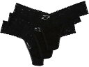 (取寄) ハンキー パンキー レディース 3-パック ロー ライズ トング Hanky Panky women 3-Pack Low Rise Thong Bl...
