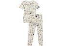 (取寄) キッキー パンツ キッズ キッズ プリント ロング スリーブ パジャマ セット (トドラー/リトル キッズ/ビッグ キッズ) Kickee Pants Kids kids Print Long Sleeve Pajama Set (Toddler/Little Kids/Big Kids) Natural Egg Hunt