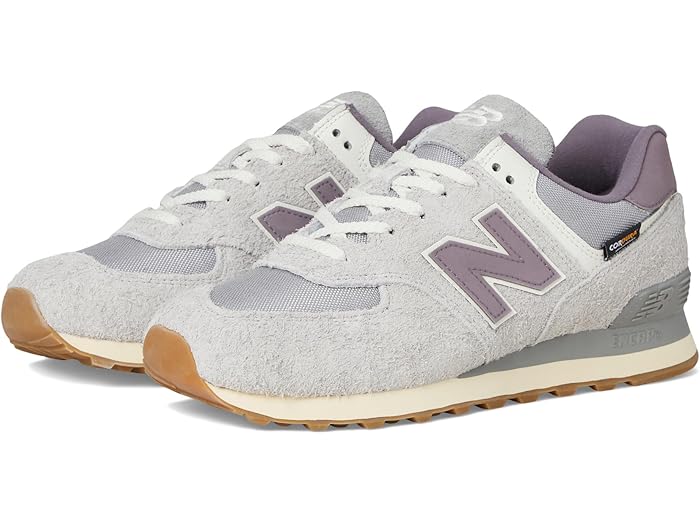 Y♢574 らん Gray & Purple 574 Sneakers by New Balance on Sale