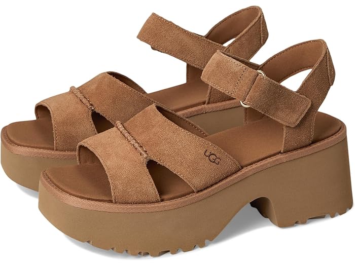 ()  ǥ ˥塼 ϥ 󥯥 ȥå UGG women New Heights Ankle Strap Che...