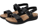 (取寄) クラークス レディース エイプル クローバー Clarks women April Clover Black Combi Leather