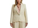 (取寄) ローレン ラルフローレン レディース プラス サイズ リネンブレンド ツイル ブレーザー Lauren Ralph Lauren women Plus...