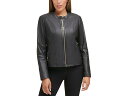 (取寄) コールハーン レディース レザー ジャケット Cole Haan women Leather Jacket Black 2