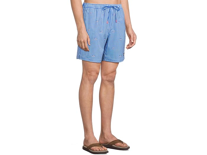 (取寄) ヴィンヤードヴァインズ メンズ 7 プリンテッド チャッピー トランクス Vineyard Vines men 7" Printed Chappy Trunks Gingham Tideblue