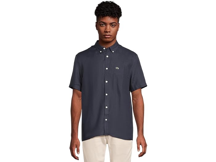 ■商品詳細■ブランドLacoste ラコステ■商品名Lacoste Short Sleeve Regular Fit Linen Casual Button-Down Shirt with Front Pocketショート スリーブ レギュラー フィット リネン カジュアル ボタンダウン シャツ ウィズ フロント ポケット■商品状態新品未使用・並行輸入品■色Navy Blue■詳細レギュラーフィット.-ボタンダウンカラーのネックラインと半袖。-ボタン-フロントクロージャー.-ストレートヘムライン.-リネン100%.-洗濯機可.-寸法:長さ:73.66cm■備考(取寄) ラコステ メンズ ショート スリーブ レギュラー フィット リネン カジュアル ボタンダウン シャツ ウィズ フロント ポケット Lacoste men Short Sleeve Regular Fit Linen Casual Button-Down Shirt with Front Pocket Navy BlueLacoste ラコステ メンズ ポロシャツ トップス ブランド ファッション 男性 カジュアル ストリート 大きいサイズ ビックサイズ zp-9851782