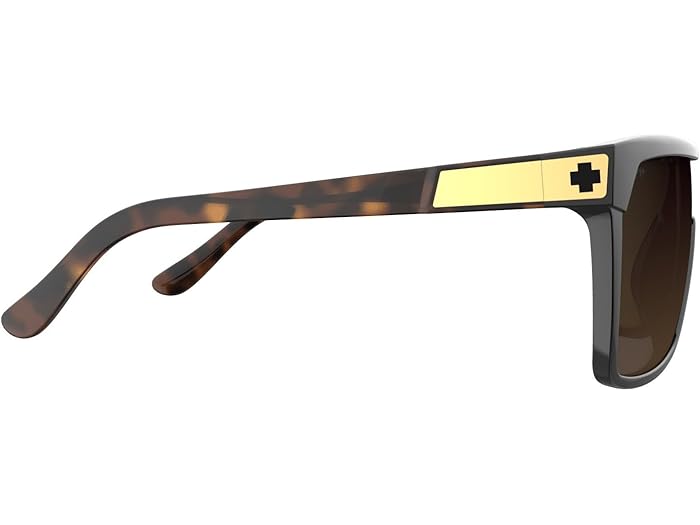 (取寄) スパイ フリン シールド サングラス Spy Optic Flynn Shield Sunglasses Black/Honey Tort Happy Dark Brown Fade
