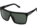 (取寄) スパイ フリン シールド サングラス Spy Optic Flynn Shield Sunglasses Soft Matte Black/HD Plus Gray Green(4)