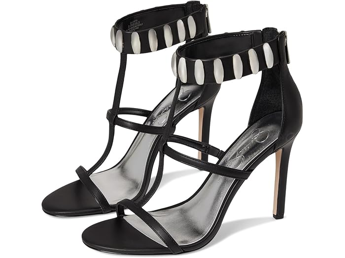 楽天ジェットラグ楽天市場店（取寄） ジェシカ シンプソン レディース スタデッド ヒールド サンダル Jessica Simpson women Juniya Studded Heeled Sandals Black