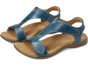 (取寄) タオス フットウェア レディース ザ ショー Taos Footwear women The Show Petrol Blue Leather