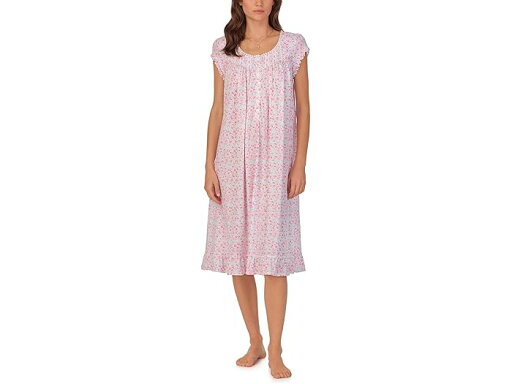 (取寄) アイリーン ウエスト レディース キャップ スリーブ ニット ワルツ ガウン Eileen West women Cap Sleeve Knit Waltz Gown White Ground Aqua And Pink Ditsy (取寄) アイリーン ウエスト レディース キャップ スリーブ ニット ワルツ ガウン Eileen West women Cap Sleeve Knit Waltz Gown White Ground Aqua And Pink Ditsy