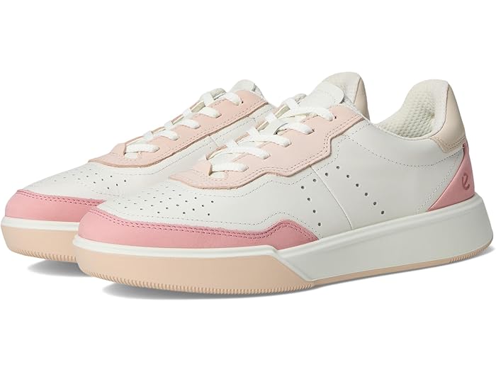 (取寄) エコー レディース ストリート コート スニーカー ECCO women Street Court Sneaker Old Rose/White/Ro...