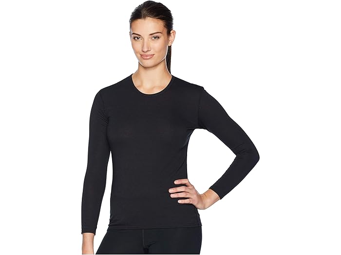 (取寄) ホットチリ レディース ペッパー スキンズ クルー ネック Hot Chillys women Pepper Skins Crew Neck Black