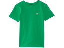 (取寄) ラコステ キッズ ボーイズ プレーン コットン ジャージ T-シャツ (リトル キッド/トドラー/ビッグ キッド) Lacoste Kids boys Plain Cotton Jersey T-shirt (Little Kid/Toddler/Big Kid) Green(4)