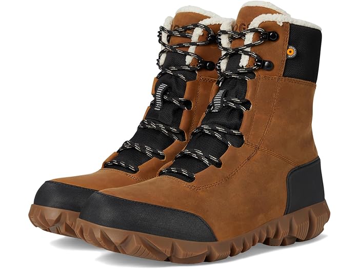 () ܥ ǥ  Х 쥶 ȡ Bogs women Arcata Urban Leather Tall Carmel/Amber 1