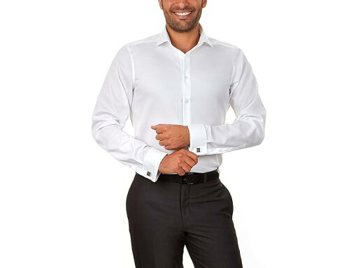 (取寄) カルバンクライン メンズ ドレス シャツ スリム フィット ノン アイロン ヘリンボーン フレンチ カフ Calvin Klein men Dress Shirt Slim Fit Non Iron Herringbone French Cuff White (取寄) カルバンクライン メンズ ドレス シャツ スリム フィット ノン アイロン ヘリンボーン フレンチ カフ Calvin Klein men Dress Shirt Slim Fit Non Iron Herringbone French Cuff White