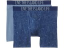 (取寄) トミーバハマ メンズ 2-パック ボクサー ブリーフ Tommy Bahama men 2-Pack Boxer Brief Navy Graphit...