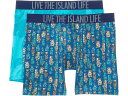 (取寄) トミーバハマ メンズ 2-パック ボクサー ブリーフ Tommy Bahama men 2-Pack Boxer Brief Blue Multi